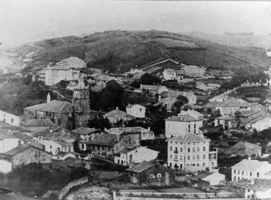 Panorámica de Comillas desde la Cardosa. Finales del siglo XIX