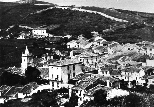 Panorámica del centro de Comillas y de la Cardosa. Finales del siglo XIX