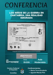 Conferencia: Los niños de la guerra en Cantabria, una realidad ignorada