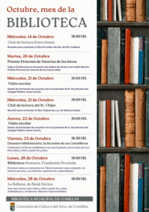 Octubre, mes de la biblioteca