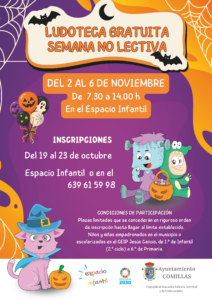 Ludoteca del 2 al 6 de noviembre